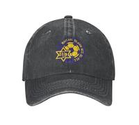 ORHFHVW Baseball Cap Maccabi Tel Aviv Israel FC Football Soccer Cotton Washed Distressed Twill Hat Trucker Caps Adjustable Buckle Hats Birthday Gift