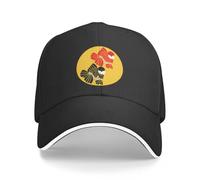 ORHFHVW Baseball Cap Redwhite and Black White Oranda Goldfish Pair 81023 A s Hat Birthday Gift