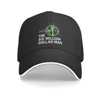 ORHFHVW Baseball Cap Six Million Dollar Man Steve Austin Bionic Man Classic 70s TV Golf Hat Foam Party Hat Man Women's Holiday and Birthday Gifts