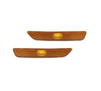 ORHLFXVCF Rear Bumper Reflector For For Mustang 2010 2011 2012 2013 2014 | Front / Rear Bumper Side Marker Light Cover Shells Smoked / Amber / Red Lens No Bulb AR3Z-15A201-A, AR3Z-15A201-B
