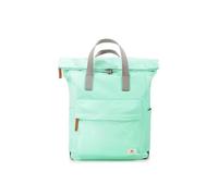 ORI LONDON Travel Backpack - Medium Nylon Rolltop Backpack for Men & Women with Multiple Pockets for Laptop, Phone, Keys, Wallet, Bottles - The Canfield, Capri, 16.5x11.8x4.7”