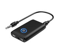ORIA Bluetooth 5.3 Transmitter Receiver, Bluetooth Audio Adapter 3.5mm Jack for TV to Wireless Headphones, Low Latency, Noise Cancellation for PC, Speakers, Home Stereo