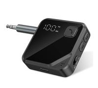 ORIA Bluetooth 5.4 Transmitter Receiver, 2-in-1 Adapter with LED Display, Mic for Calls, 16H Long Playtime, Wireless Bluetooth Transmitter for TV, Headphone, Speaker, Car