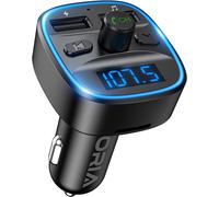 ORIA Bluetooth FM Transmitter For Car 2021 Upgraded Wireless In Car Radio Adapt