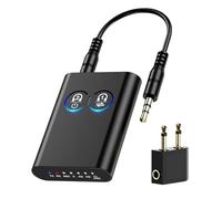 ORIA Bluetooth Transmitter Receiver for TV | AptX Adaptive 2-in-1 Adapter with Dual Connection & 3.5mm Jack - Wireless Audio Converter for PC, Car, Gaming, Speakers, Headphones & Airplane