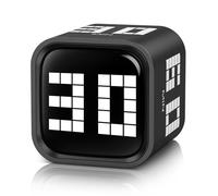 ORIA Cube Timer, Pomodoro Flip Timer with Gravity Sensor, LED Pixel Display, 5/10/30/60 Minute Quick Flip, Rechargeable, Minute-Focused, Custom Countdown for Work, Study, Classroom, Cooking