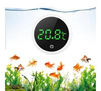 ORIA Digital Aquarium Thermometer, Stick-On LED Display, Celsius Only | 0°C to 60°C Range, 0.1°C Resolution, Accurate to 0.5°C, 5-Second Updates, Touch Control, for Turtle, Tropical Fish Tank