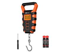 ORIA Digital Fishing Scale, 50kg Hanging Luggage Scale with Tape, Orange