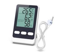 ORIA Digital Fridge/Freezer Thermometer with Waterproof Probe, LCD Display, Max/Mix Function, Accurate Refrigerator Temperature & Humidity Monitor for Freezer, Aquarium