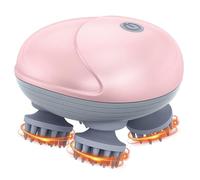 ORIA Electric Pet Massager, Handheld Head Massager with 96 Silicone Contact, 3 Kneading Modes, IPX6 Waterproof, Portable Cordless Cat Massager for Pet Head and Back, Perfect for Dogs and Cats, Pink