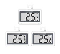 ORIA Fridge Thermometer, 3 Pack Digital Refrigerator Freezer Thermometer with Easy-to-read LCD Display, ℃/℉ Switch, Frost Alarm, Hanging Hook, Temperature Monitoring for Fridge/Freezer Storage