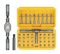 ORIA Ratchet Screwdriver Set, 42 in 1 Magnetic Screwdriver Sets with 40 Bits, Detachable Handle, Magnetizer, Mini Repair Tool Kit for Bicycle, Furniture/Electronics Maintena - Yellow