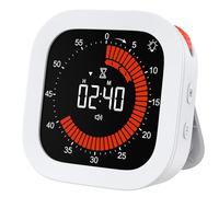 ORIA Visual Timer, 60-Minute Pomodoro Timer with LED Display, 12H Countdown & 3H Count-Up, Volume Control (Mute/Vibration/Alarm), Rechargeable, for Kids, Cooking, Study, Classroom, ADHD