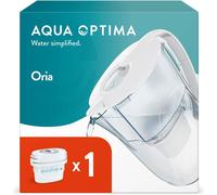 Oria Water Filter Jug White 2.8L with 1 Filter Cartridge by Aqua Optima Evolve+