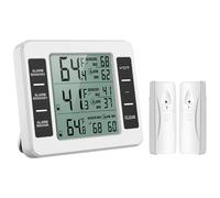 ORIA Wireless Fridge Freezer Thermometer With 2 Sensors & Alarm