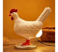 Oriamde Chicken Egg Lamp Funny Lifelike Resin Night Light - The Chicken Lays A Glowing Egg Gift Home Decoration (Bronze)