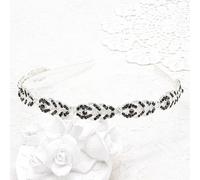 Oriamour Rhinestone Crystal Wedding Headband Bridal Headpieces Simple Design Bridal Headband