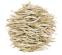 Oriarm 100g / 3.53oz Fuding Silver Needle White Tea Loose Leaf - Chinese Silver Tips Tea - Fuding Baihao Yinzhen 2nd Grade - Naturally Processed