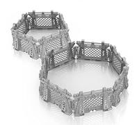 Oriate 12PCS Dinosaur Capture Fencing Accessories Toys, Plastic Dinosaurs Cages Fence Enclosure Playset Boys Toys, Suitable for Animals Dinosaurs World Figurines Jurassic Fences Present for Kids Play