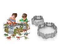 Oriate Jurassic Dinosaur Toys Catch n Run Fighting Playset