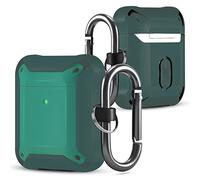 ORIbox Armor Case Design for AirPods 1 and AirPods 2 Case, Daul Protection with Keychain Wireless Charging Support AirPods Protecter - All Mint