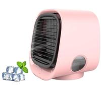 Oribreeze Air Conditioner Airabreeze Air Cooler Portable 3 Speed Settings,Humidifier Cooling Fan for Home, Office, Bedroom (Pink)
