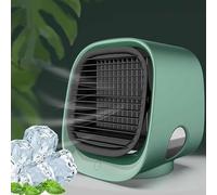 Oribreeze Air Conditioning,Air Conditioner Cooling Fan,Mini Air Cooler with 3 Speeds,Portable Air Conditioners Cooler with Night Light,Humidifier Desktop Cooling Fan for Home,Office,Bedroom (Green)