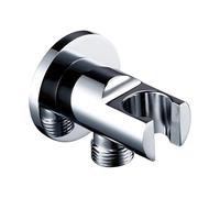 ORICALCHASM Black Round Shower Holder Brass Wall Mounted Bathroom Faucet Replacement Support Handheld Shower Bracket(Light Green)