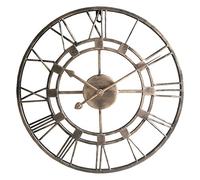 ORICALCHASM Pendulum Wall Clock, Metal Roman Numeral Wall Clock Silent Indoor Outdoor Multiple Sizes Multicolor(C,L)