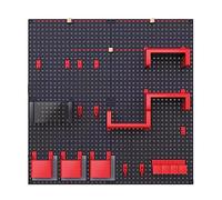 ORICALCHASM Plastic Pegboard Wall Organizer for Garage Pegboard Organizer Kit with Pegboard Hooks for Workbench, Shop, Shed(Style 2)