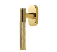 ORICALCHASM Window Handle, Brass Knurled Window Lock Handle Highest Safety Casement Lever Modern Design Window and Door Accessories Window Handles(C01 191ca pvd)
