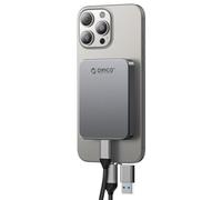 ORICO 1TB Magnetic Portable SSD, Up to 460MB/s, USB C&A 2 in 1 Cable, Metal Body, 4K HDR Record and Store, External SSD Compatible with iPhone 15/16 Pro/Pro Max, Android, Tablet, Computer - K5PLUS