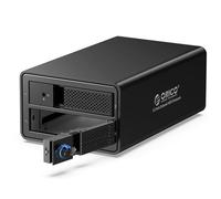 ORICO 2 Bay USB 3.0 to SATA 3.5 inch External Hard Drive Enclosure Support 32TB (2 x 16TB) Aluminum Alloy HDD RAID Enclosure Support RAID Mode (9528RU3)