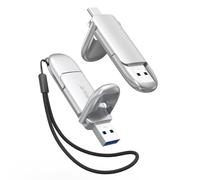 ORICO 32GB USB Memory Stick Dual Flash Drive C+A Thumb Drive up to 150MB/s | 2 in 1,OTG,USB C 3.2 Gen2,High Speed,Zinc Alloy,Dual Flash Drive for MacBook Neo/iPhone 15/16/17/Android Phone