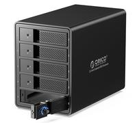 ORICO 5 Bay External Hard Drive Enclosure USB 3.0 3.5 inch Chia Support 80TB (5 x 16TB) Aluminum Alloy HDD Enclosure with Fan / 150W Disk Data Storage (No RAID)-9558U3