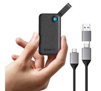 ORICO 512 GB Portable SSD, Up to 2000MB/s, USB 3.2 Gen 2x2, Ultra-Mini, Compact with 2 in 1 USB C Cable, External Solid State Drives, Reliable Storage for USB C Smartphone, Tablet, PC - B20