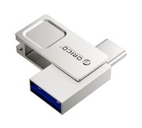 ORICO 64GB USB C Flash Drive, Dual USB-A & USB-C Thumb Drive USB 3.2 Gen 1, Up to 90MB/s Read, 360° Swivel Metal Mini Memory Stick for Phone, Tablet, PC, Laptop, Car