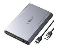 ORICO Aluminum USB 3.0 Hard Drive Enclosure for 2.5 Inch SATA SSD/HDD, USB to SATA Adapter, Support macOS Windows Linux OS, Compatible with Crucial WD Drives(DD25-U3)
