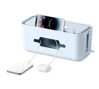 ORICO Cable Management Box, Cord Hider Box to Conceal Power Strips on Desk or Floor, Keeping Cords Tidy and Protected from Damage, Stylish Cable Organizers for Home, Office, School - PB01 (Blue)