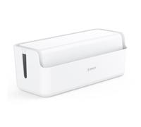 ORICO Cable Management Box, Cord Hider Box to Conceal Power Strips on Desk or Floor, Keeping Cords Tidy and Protected from Damage, Stylish Cable Organizers for Home, Office, School - PB03-White