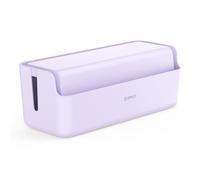ORICO Cable Management Box, Cord Hider Box to Conceal Power Strips on Desk or Floor, Keeping Cords Tidy and Protected from Damage, Stylish Cable Organizers for Home, Office, School - PB03-Purple