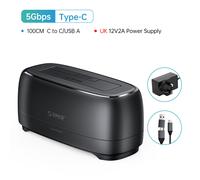 ORICO Dual Bay Hard Drive Dock Type C 6Gbps Duplicator fr 2.5/3.5" HDD SSD 40TB