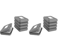 ORICO Hard Drive Protector Case 3.5 Inch HDD Protective Box/Storage Case for Western Digital WD Seagate Toshiba Samsung,Stackable and Sortable Memo(5x Grey) (Pack of 2)