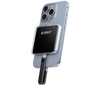 ORICO Magnetic M.2 NVMe 2230 SSD Enclosure Compatible with Magsafe for iPhone 15/16 Pro Max ProRes, 10Gbps USB C 3.2 Gen2 Type-C to NVMe Reader with Protective Case、Lanyard - AP30