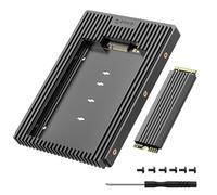 ORICO NGFF to 3.5 Inch HDD SSD Mounting Bracket, 6Gbps High-Speed Transmission, M.2 NGFF to SATA 3.0 Hard Drive Adapter, Support M.2 SATA B+M Key 2230 2242 2260 2280 SSD - D2NS
