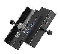 ORICO USB Hub, Aluminium USB 3.2 Hub Clip with 5 V Power Supply Connection, 10 Gbps 5 Port USB Splitter with 2 Type-A 3.2 and 1 Type-C 3.2, SD/TF 3.0, 100 cm Cable for Monitors, Desks
