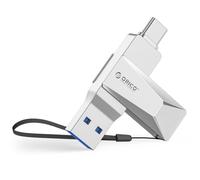 ORICO USB Stick 128GB USB 3.2 Gen 1 Dual USB-C & USB-A Mini Flash Drive, Portable Memory Stick, 150MB/s Read Speed for iPhone 16, Android, Tablets, Laptops, Mac, Windows Plug and Play CB05