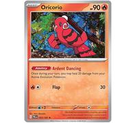 Oricorio 033/193 Rare Pokemon Card (SV2 Paldea Evolved) + 1x TitanCards® Toploader