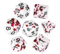 OriCraft D20 Vampire Dice, DND Dice Set, Realistic Blood Splash Game Dice, Bloody Dice, Polyhedral Role Playing Dice, Dungeons and Dragons Dice