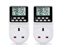 ORIDGET 24 Hour Digital Electric Timer Plug Socket